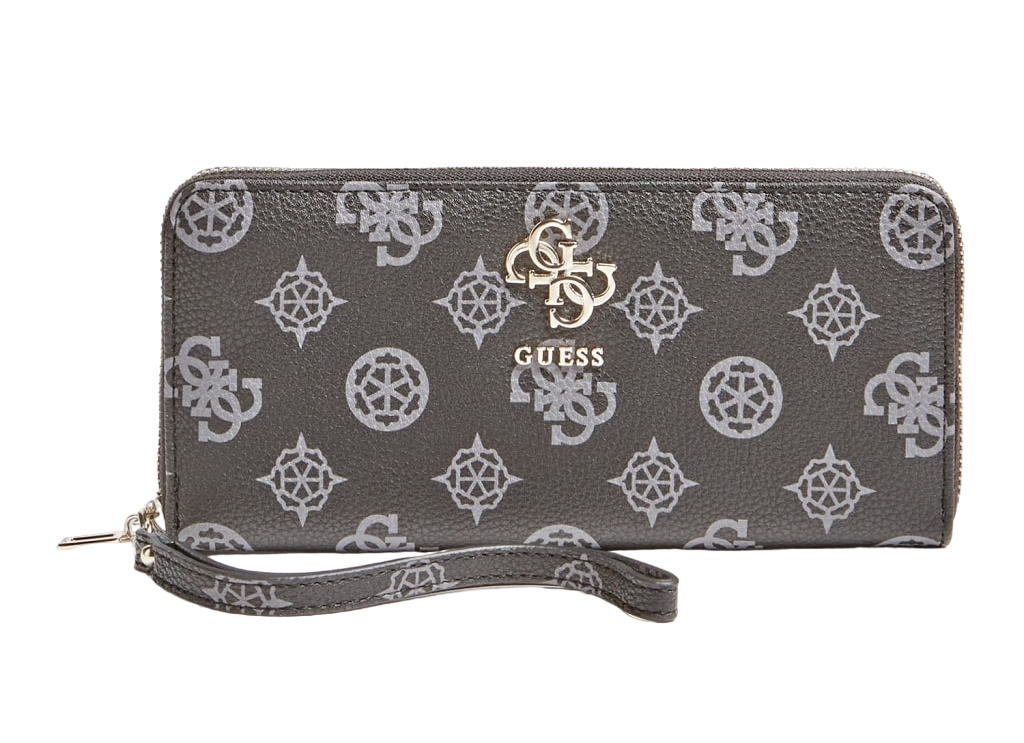 Guess, Digital, Portofel textil, SLG Fermoar mare, Negru, Pentru femei